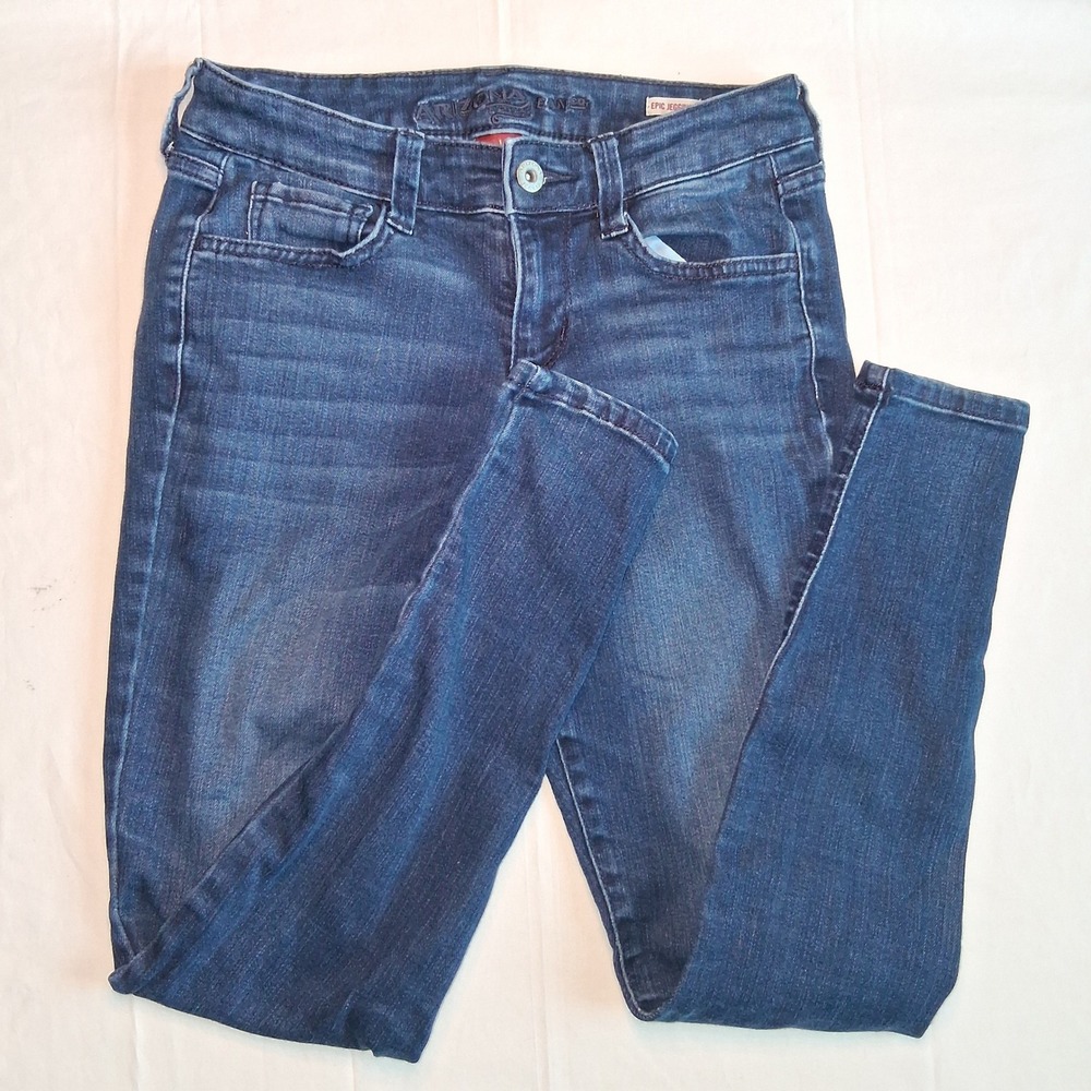 Arizona Jean Co Epic Jeggings Dark Wash Denim Women's‎ Jeans - Picture 3 of 5